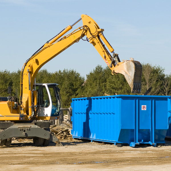 is there a minimum or maximum amount of waste i can put in a residential dumpster in Eccles